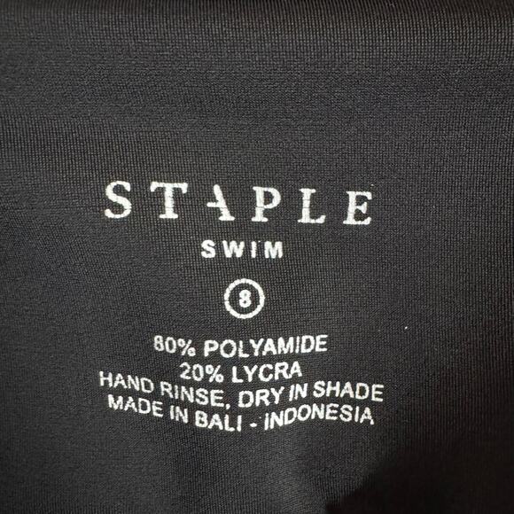 Staple Swim Fayt the Label Bikini Top Womens 8 (4 US) Black Neutral Australian - Picture 7 of 10